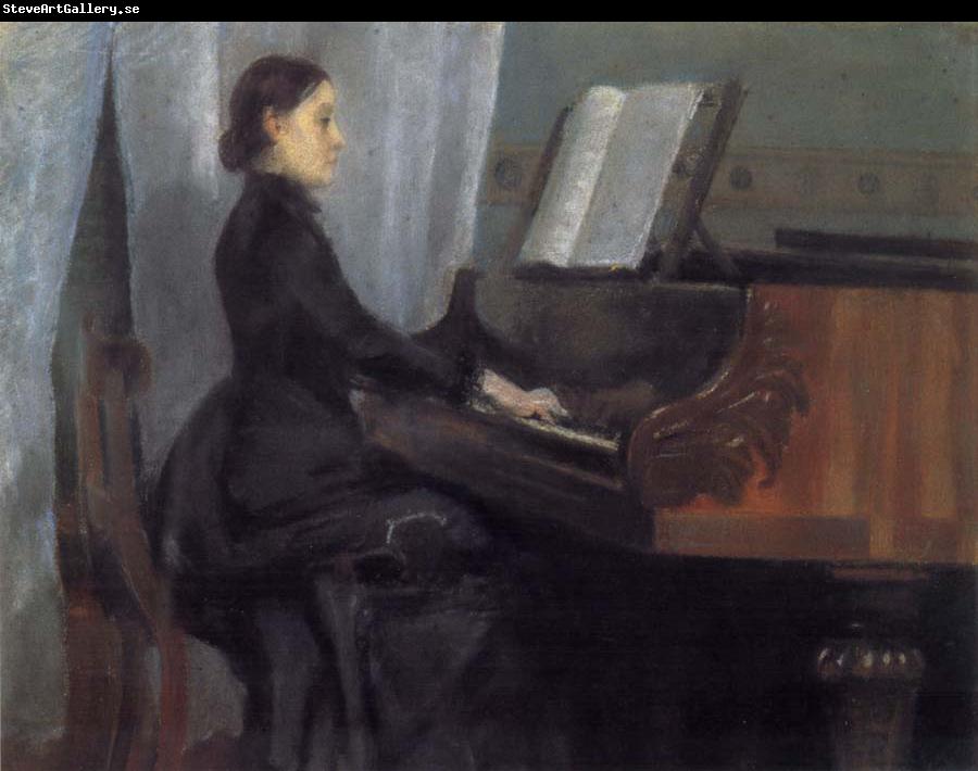 William Stott of Oldham CMS at the Piano